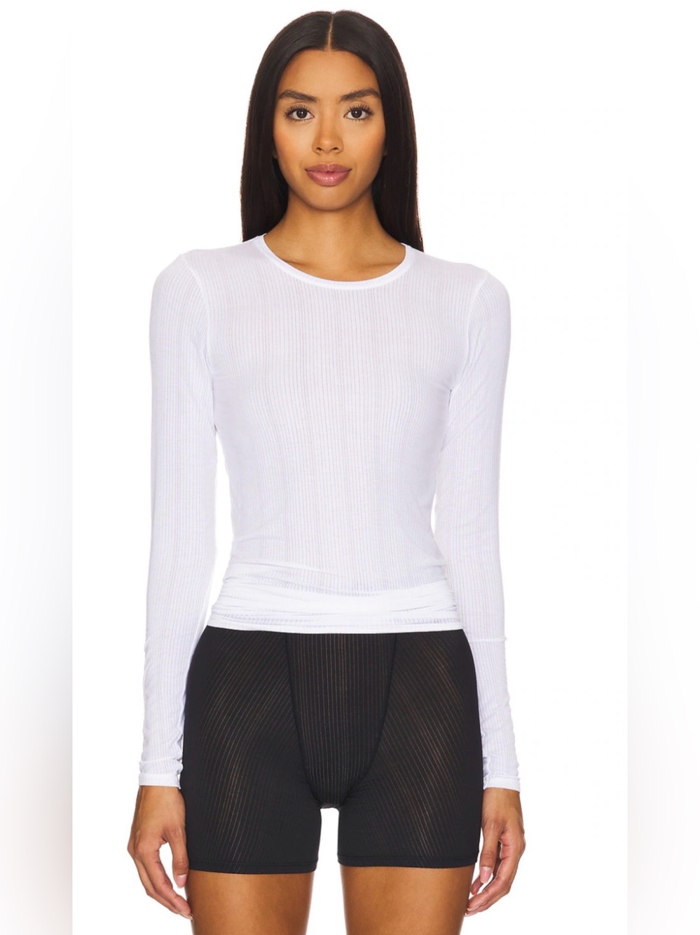 Negative Underwear Whipped Long Sleeve Top tee size XS White